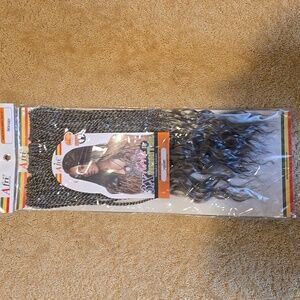 3X Braid Hair Extensions - Black and Gray